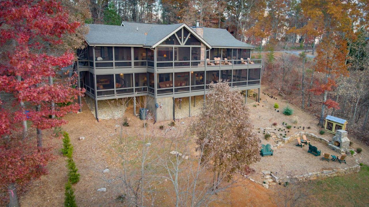 Eagles Crest - Long Range Layered Mountain Views In Peaceful Neighborhood! Villa Mineral Bluff Bagian luar foto