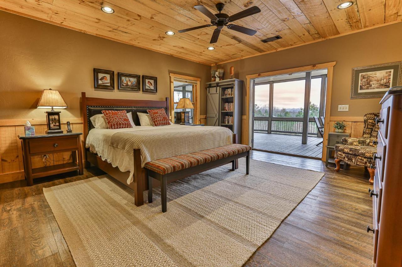 Eagles Crest - Long Range Layered Mountain Views In Peaceful Neighborhood! Villa Mineral Bluff Bagian luar foto