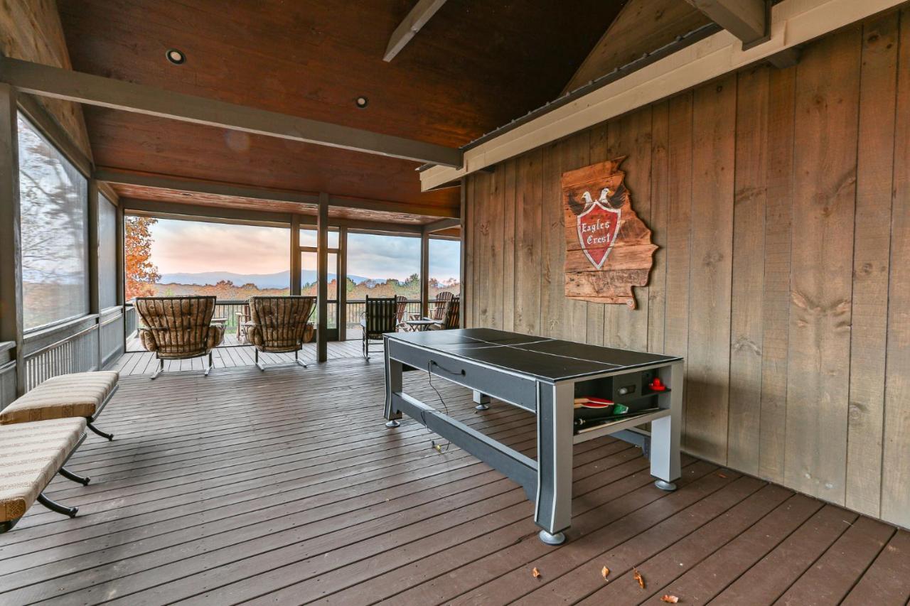 Eagles Crest - Long Range Layered Mountain Views In Peaceful Neighborhood! Villa Mineral Bluff Bagian luar foto